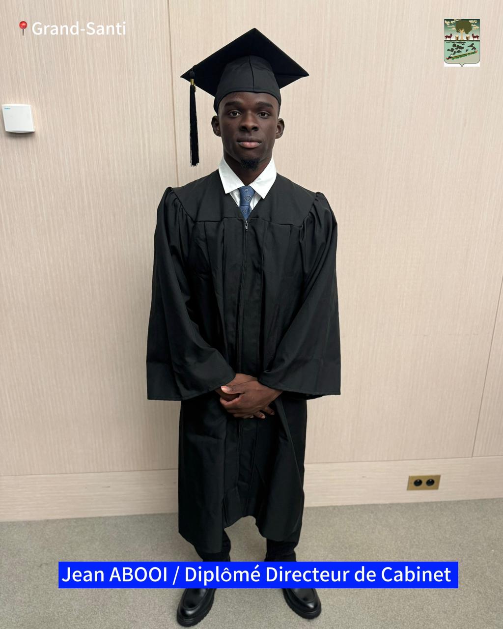 Jean Abooi, un jeune talent au service de Grand-Santi : il devient officiellement Directeur de Cabinet de la mairie
